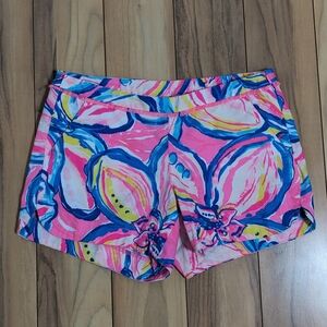 NWOT! Lilly Pulitzer Adie Shorts Pink Sunset The Sunny Side Size 0